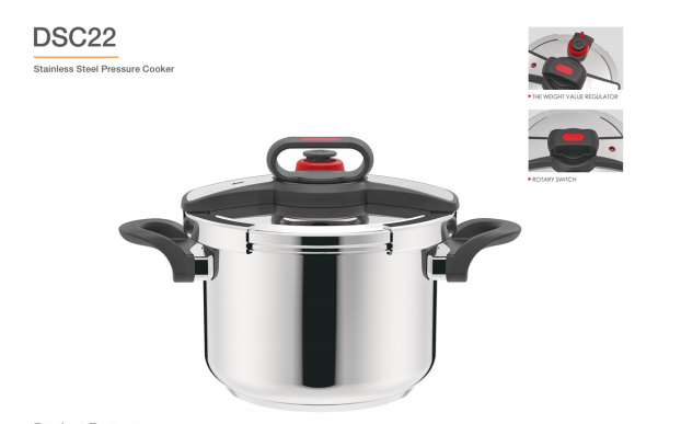 Stainless Steel Pressure Cooker - Factory Hub