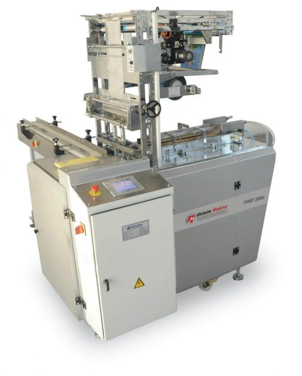 OWET 2000 is the ideal overwrapping box packaging machine used in a wide variety of industries including food, chemical, tobacco, cosmetics, cleaning.