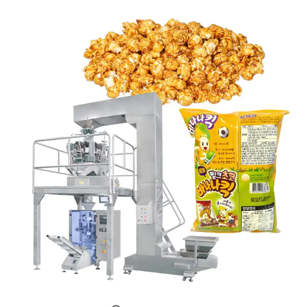 Popcorn packaging machine pistachio pop corn packaging machine