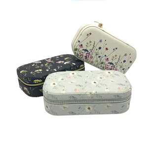 Eco friendly jewelry packaging box storage collapsible paper cardboard return portable gift travel jewelry box