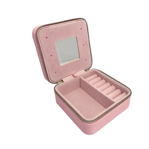 Square Mini Custom collapsible Ring box portable Jewelry Cardboard Boxes Paper jewelry storage Box