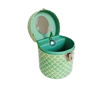 Ocean sea mermaid tail Princess Jewelry Boxes jewellery girl little conch shell music box