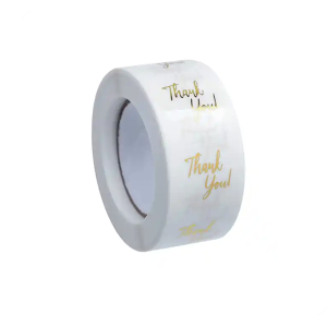 Custom Logo Thank You Stickers Transparent Seal Stickers Clear Gift Bag Sealing Stickers For Envelope Sealing