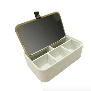 Paper storage custom wholesale Cardboard Jewelry Gift wooden square bamboo box jewelry organizer box