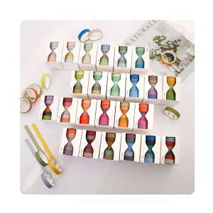 Hotsale Color printed Adhesive Stickers Paper Stationery Masking Roll Custom Paper Washi Tape
