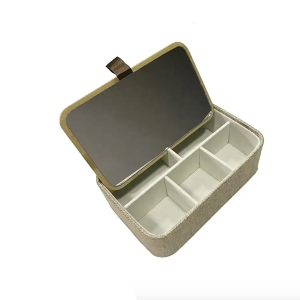 Square Paper box custom wholesale Cardboard Jewelry Gift wooden beauty case bamboo storage box