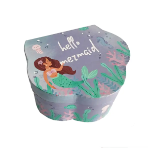 Plum blossom Music Box ocean mermaid tail Princess Jewelry Boxes jewellery girl music box