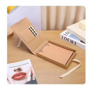 Personalized Kraft Paper Cover A4 Customize Photo Album With Packaging Box For Wedding Travel Memory