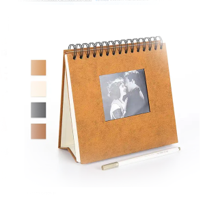 Custom Photo Album Vintage Desk Calendar Self-Adhesive Laminated Photo Album DIY Photo Album