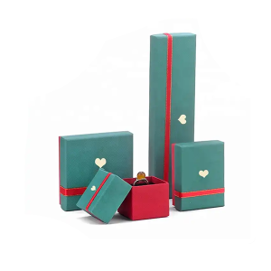 Hot Sale luxury Wholesale wedding gift boxes set ring bracelet Leather Custom Jewelry Box