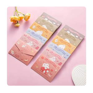 Custom Cute Cartoon Children's Day Valentine's Day Birthday Greeting Cards Thank you Postcard with Envelops