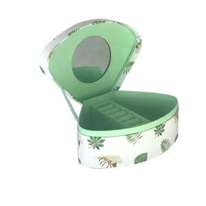 Wholesale Creative Jewelry Storage Box circular sector Gift Winding Music Jewelry Music Box
