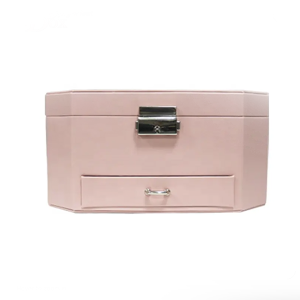 Hot Sale Women Girls Earrings Ear Stud Box Organizer drawer Portable Jewelry Storage Case PU Leather flower Boxes