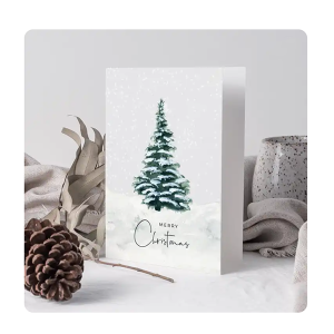 Hot Sale Customized Christmas Festival Congratulation Cards With Envelope
