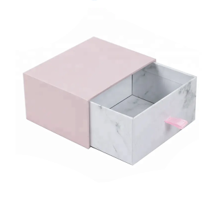 Custom Jewelry Packaging Box Wholesale marble Modern Wedding Jewelry Storage Drawer Gift Box
