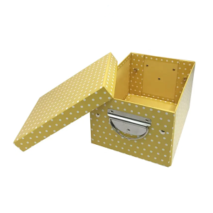 Wholesale custom desktop office diy stationary children Cardboard gift packaging foldable storage box