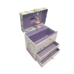 Paper musical box Princess kids toy child unicorn custom song jewelry decorative boxes and music boxes