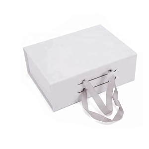 high quality custom handmade PU leather paper gift box cardboard folding paper box