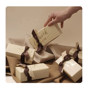 Custom ribbon gift boxes for small business Luxury chocolate folding box chocolate packaging box gift