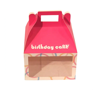 HIgh Quality Tasty Cardboard Cake Box house shape gift Food Box