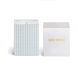 Paper Cardboard candle Packaging box ribbon Custom tube wedding glass candle jar box