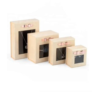 Good Quality Flip Magnet Packaging Box Gift Crafts Packing window PVC Box Cardboard