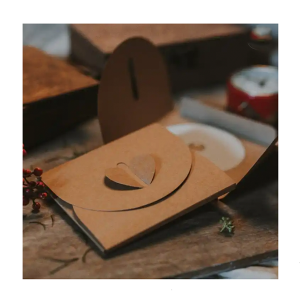 Wholesale Custom Rectangle Square Original Kraft Paper Packaging Envelope For CD