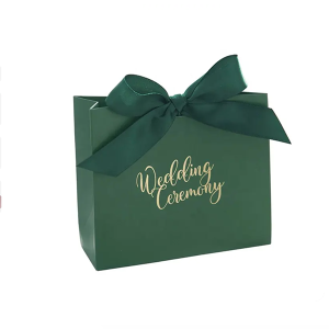 Luxury Paper Packaging Bag Custom pvc bag wedding bouquet box cardboard ribbon gift bag