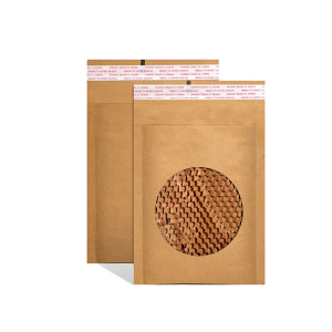 Custom Logo Eco-friendly Biodegradable Honeycomb Kraft Padded Shockproof Envelop Mailer Bag