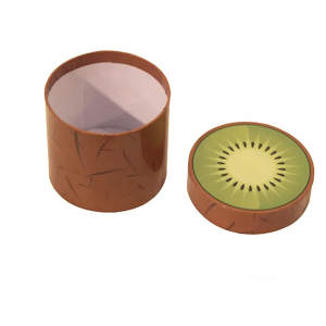 Wholesale Kiwi Fruit Carton Cardboard Packaging Box Baby Socks Custom candle tube Box gift