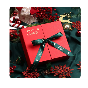 Luxury Fancy double opening Cardboard Box gift flower soap Paper ribbon christmas custom cardboard boxes for packaging