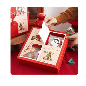 Holiday promotion secret box empty chocolate packaging beauty advent calendar packaging box