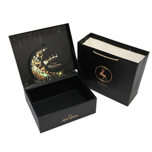 Customized Logo Luxury Grey Hard Case Board Packaging Book Shape Rigid Cardboard Gift Boxes