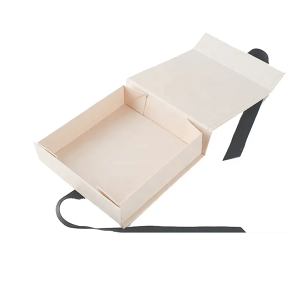 Cardboard Box gift packaging holiday promotion flip storage Paper ribbon Wedding gift ribbon box