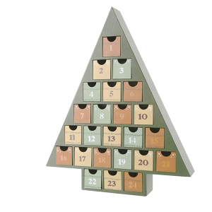 Gift box drawer holiday promotion christmas tree 24 days reindeer festival christmas box calendar
