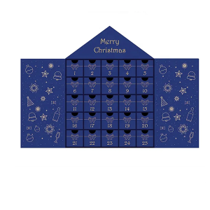 Christmas gift box 25 house shape holiday promotion children day chocolate cosmetic makeup advent calendar