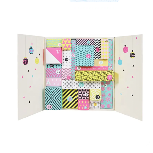Christmas gift promotion holiday children day Drawer box cosmetics makeup advent calendar
