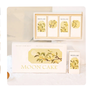 2023 Paper boxes custom Cardboard food Box gift handle cake packaging drawers mooncake box