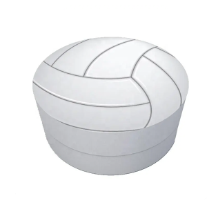 round shape white boxes Packaging paper box sports volleyball gift box