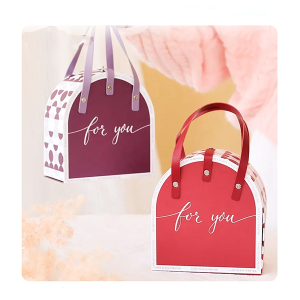 paper box closure gift handle wedding OEM custom candle box packaging with logo for paper tube box
