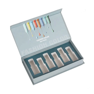 custom logo Gift cardboard oil paper box Set packaging nail polish bottle box