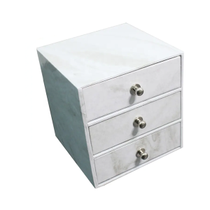 Cardboard Office School supplies luxury marble Stationery set Drawer gift box