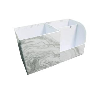 Cardboard Office School supplies set pen container luxury marble Stationery box pencil vase