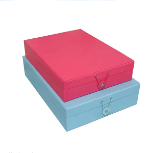 Wholesale Cardboard School office supplies Stationery set lip storage file box