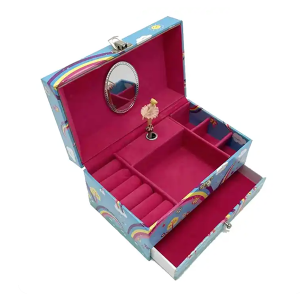 Ballerina Mechanism Princess musical jewelry box drawer girls ballet large music box