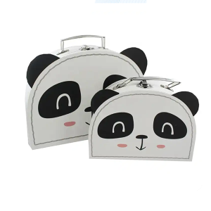 wholesale Custom Storage Box Cute Animal Pattern KidsToy Boxes Cardboard Paper Suitcase box