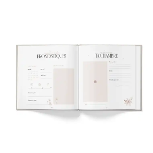 Custom Nine Month Case Binding Hot Foil Stamping Logo Beautiful Diary Pregnancy Journey Track Journal