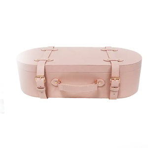 Vintage Suitcase paper Gift box storage wedding decoration window display Cardboard handle Suitcase Box