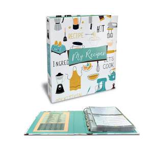 Personalized Eco-friendly Printing Cooking Gift Recipe Binder Kit