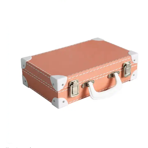Hotsell Smart vintage Pattern thread Paper Storage Cardboard Box lock Wholesale paper Suitcase Box
